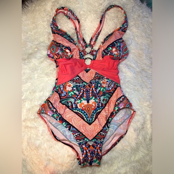 VENUS Women's One Piece Swimsuit - Multicolor Pattern - Picture 3 of 16